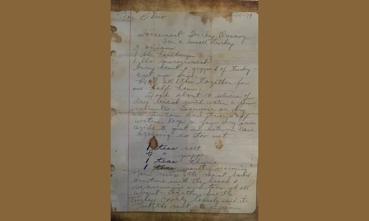 Receta de aderezo forcemeat