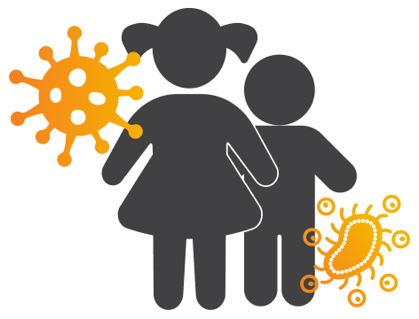 Un gráfico de La malnutrición es la enfermedad que más contribuye