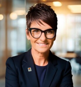 Fotografía de Emily Callahan, Presidenta y Directora General de Feed the Children