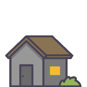 Casa con una Z dormida encima.